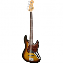 Fender 0138700300 Reggie Hamilton Standard Jazz Bass, 3 Tone Sunburst, Rosewood Fretboard