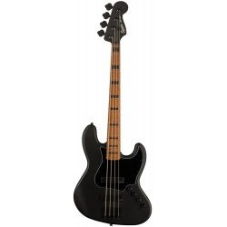 Fender 0370456510 Squier FSR Contemporary Active Jazz Bass® HH Roasted Maple Fingerboard Flat Electric Guitar - Black