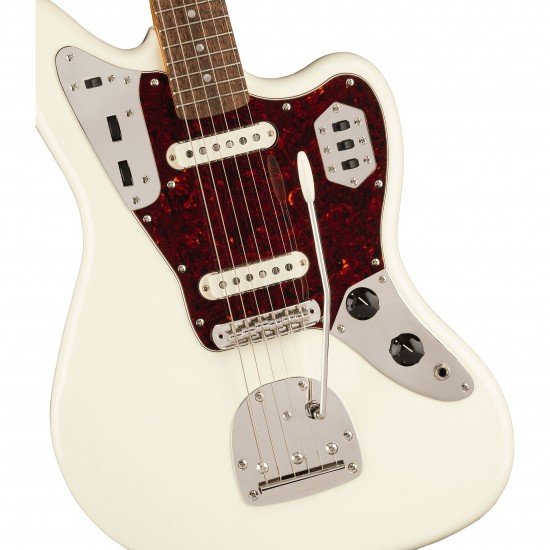 Fender 0374092505 Squier Classic Vibe '60s Jaguar Electric Guitar - Olympic White