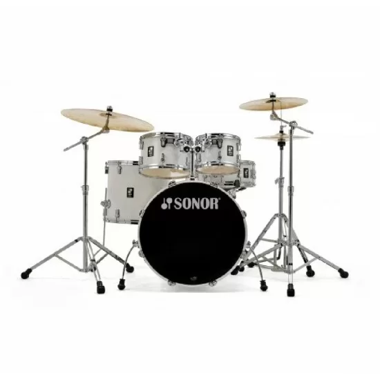 Sonor AQ1 Studio 5-piece Shell Pack with Hardware - Piano White ,