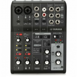 Yamaha AG06 Mk2 6-channel Mixer and USB Audio Interface - Black