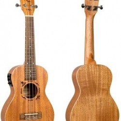 Flight DUC 523 EQ MAH, 4-String Concert Ukulele, Solid Mahogany