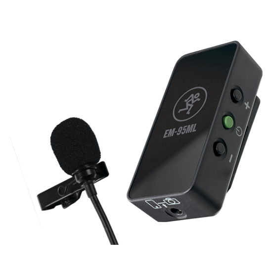 Mackie EM-95ML Lavalier Microphone with In-line Amplifier for Smartphones and DSLR Cameras