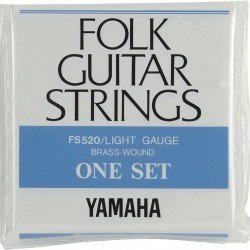 Yamaha FS520 Steel Guitar Strings - Brass Wound (12-53 Gauge)