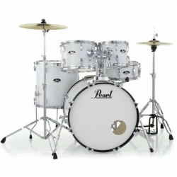 Pearl RS525SC/C#33 Road Show 5pc Drum Set 2216B/1008T/1209T/1616F/1455S With Cymbal & Hardware Pure White Finish