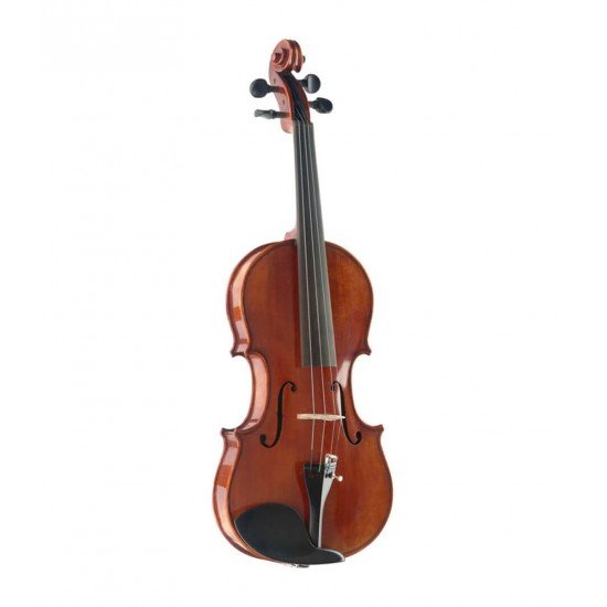 Stagg 4/4 Hand-Varnished Solid Flamed Maple Violin with Deluxe Soft-Case