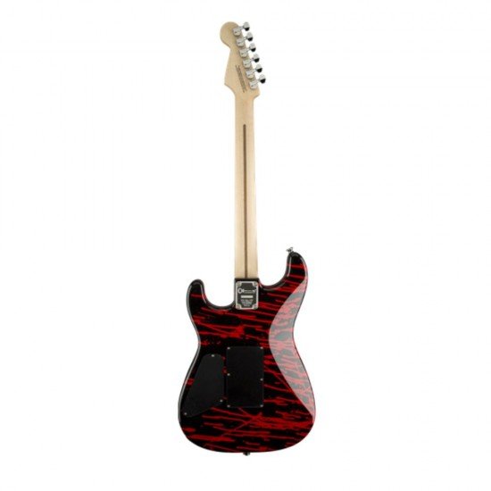 Charvel 2969171590 Warren DeMartini Signature Pro-Mod Blood and Skull Electric Guitar