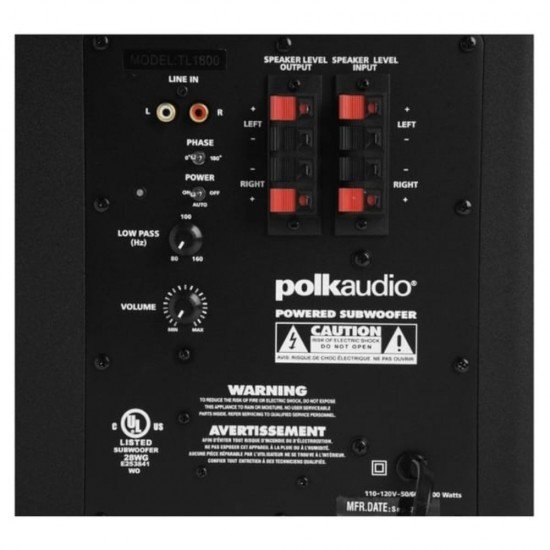 Polk Audio AM1665TL1600BK Home Theater System - Black
