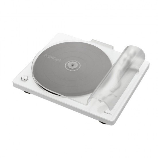 Denon DP400BKEM Premium Belt-Driven Hi-Fi Turntable - White