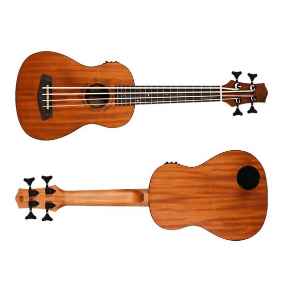 Flight DUBS Electro-Acoustic Bass Ukulele - Mahogany