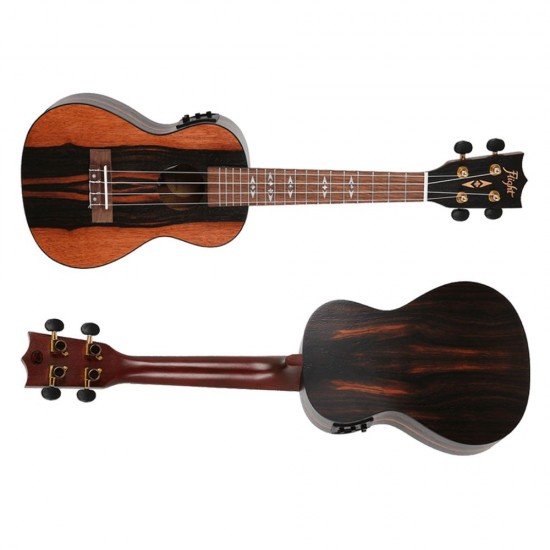 Flight DUC460 EQ Electro-Acoustic Concert Ukulele - Amara Wood