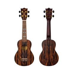 Flight DUS445 Glossy Acacia Soprano Ukulele