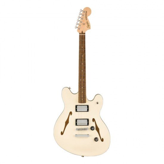 Fender 0378450505 Electric Affinity Series Starcaster Deluxe Guitar -  Olympic White