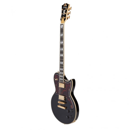 D'Angelico DADBATLSBKGS Deluxe Atlantic Baritone - Solid Black