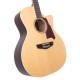 D'Angelico DAPG200NATAP Premier Gramercy Acoustic-Electric Guitar - Natural