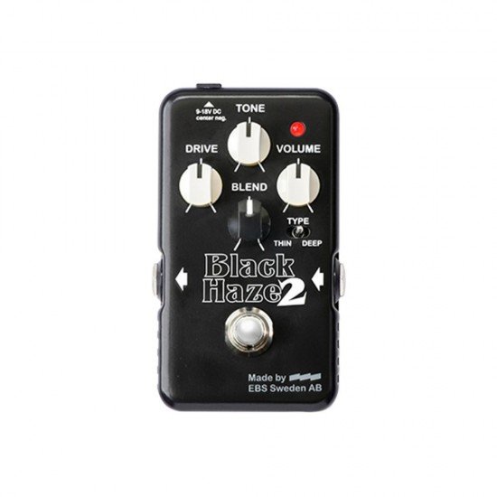 EBS Haze V2 Distortion Overdrive Pedal - Black