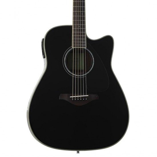 Yamaha FGX830C Dreadnought Cutaway Acoustic-electric Guitar - Black