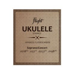 Flight FUSSC100 Fluorocarbon Ukulele Strings – Soprano/Concert