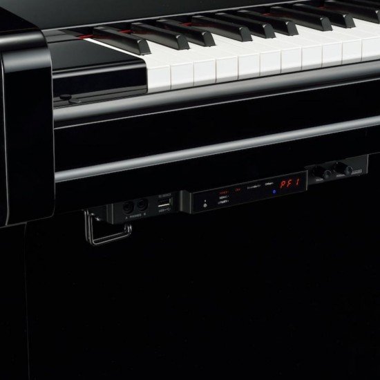 Yamaha JU109 TC3 TransAcoustic Piano - Polished Ebony