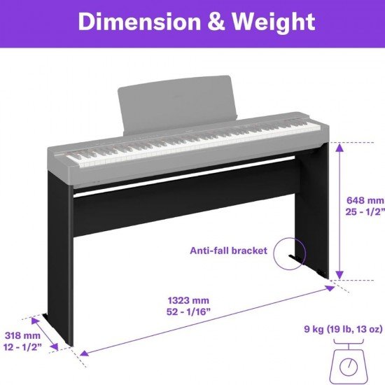 Yamaha L200WH Stand for P-225 Digital Piano - White
