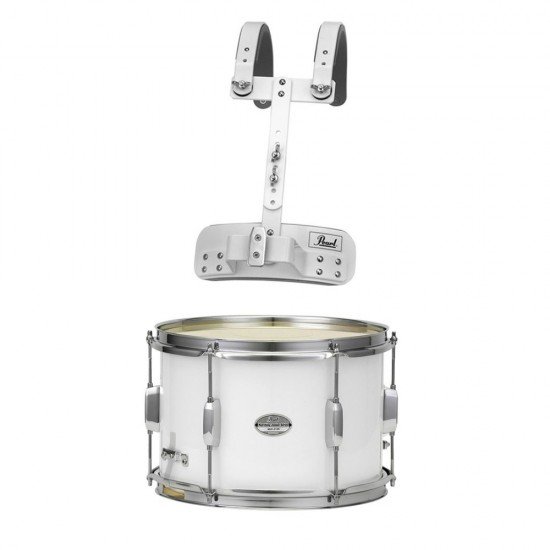 Pearl MJS1007/CXN#33 Junior Series Snare Drum with Carrier Pure White Finish