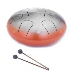 Pearl PMTD9CPTF#691Metal Spirit Tongue Drum C Major Includes Rubber Mallets - Natural Crimson Burst