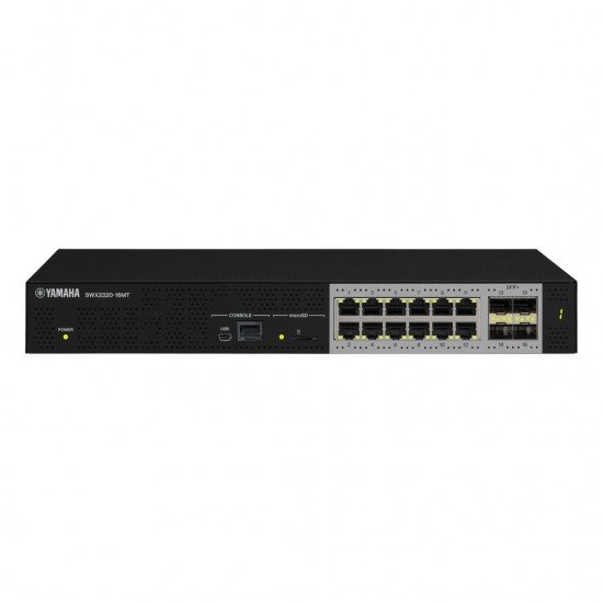 Yamaha SWX2320-16MT L2 MultiGigabit Network Switch 16 Port with 4 SFP+ Ports