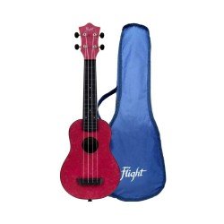 Flight TUS65 Soprano Travel Ukulele - Ruby