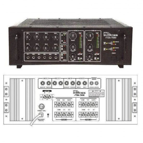 Ahuja TZA7000 Two Zone Amplifier 