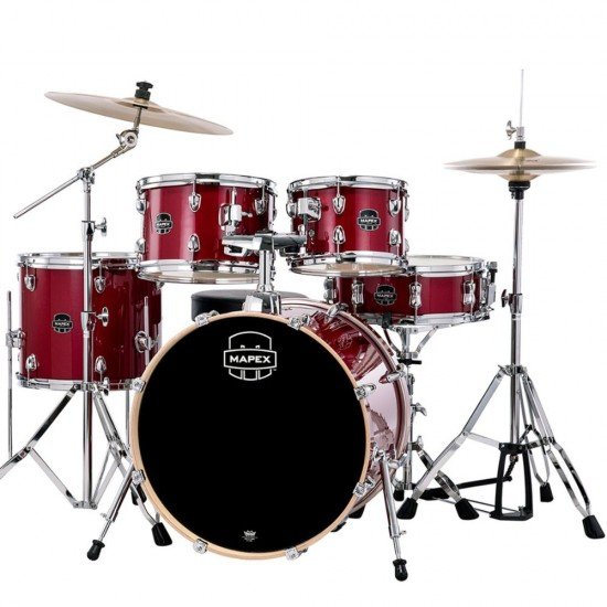 Mapex VE5044FTCVM Venus Drum Set - Crimson Red Sparkle
