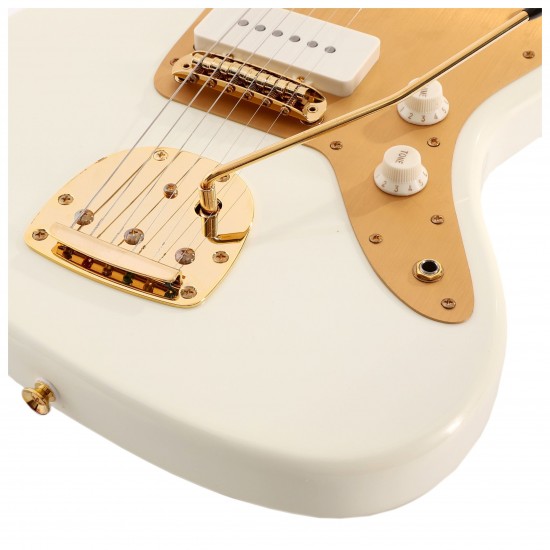 Fender Squier 40th Anniversary Gold Edition Jazzmaster - Olympic White