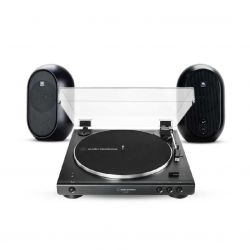 Audio-Technica AT-LP60XBT-BK Fully Automatic Wireless Belt-Drive Turntable (Black) With JBL 104 Bundle