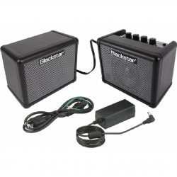 Fly3 Stereo Bass Pack - 6 Watt 2 x 3" Black Bass Guitar Combo Amplifier with Extension Speaker