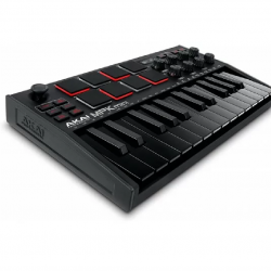 Akai Professional Mpkmini3B 25 Key Usb Midi Keyboard Controller Black