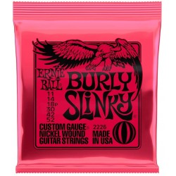 Ernie Ball 2226 Burly Slinky Nickel Wound Electric Guitar Strings - .011-.052