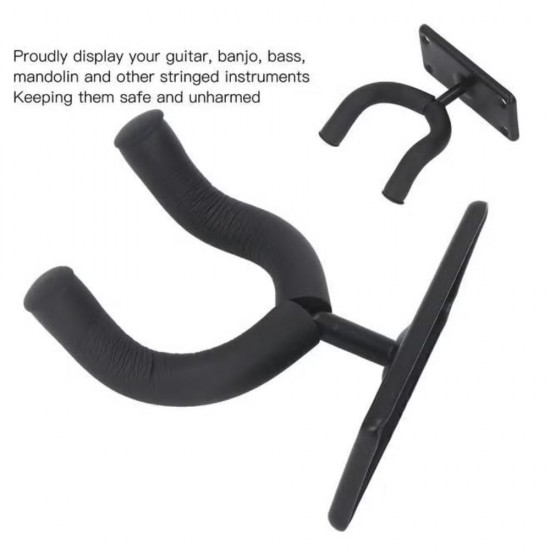 KONIG & MEYER 1631000055 Wall Mount Metal Guitars Holder - Black