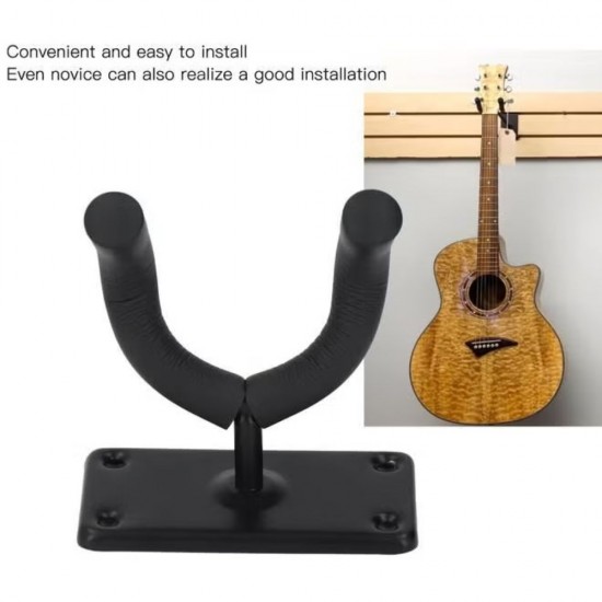 KONIG & MEYER 1631000055 Wall Mount Metal Guitars Holder - Black