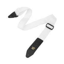 Ernie Ball P04259 Pickholder Polypro Guitar Strap - White