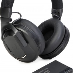 AlphaTheta HDJ-F10-TX Wireless Monitor Headphones with HP-TX01 Transmitter  - Black