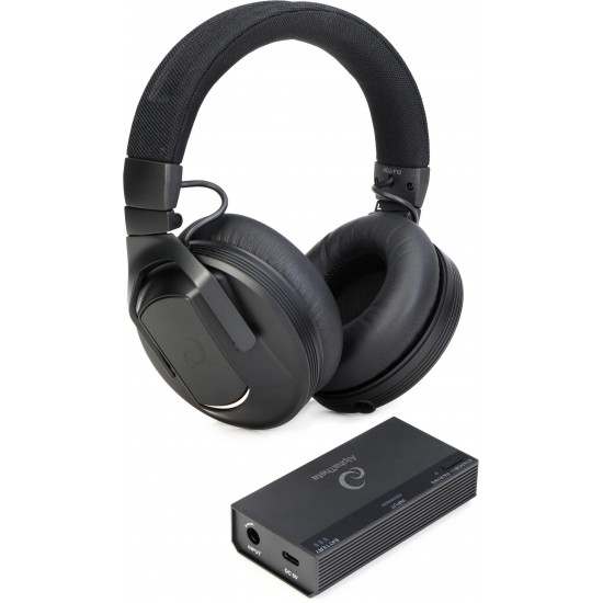 AlphaTheta HDJ-F10-TX Wireless Monitor Headphones with HP-TX01 Transmitter  - Black