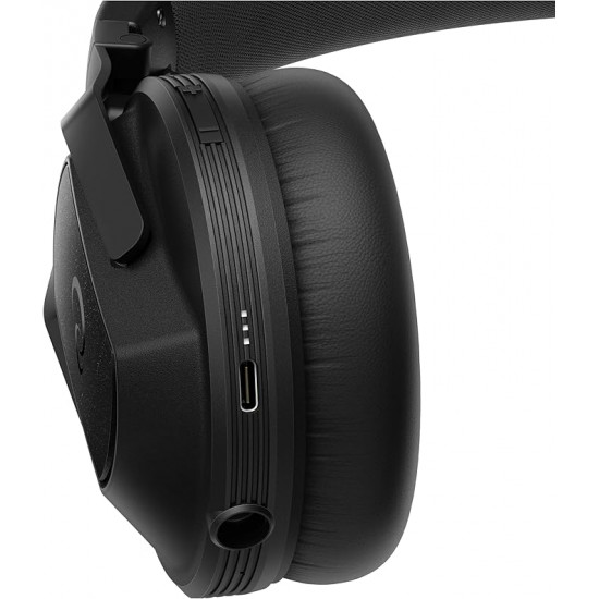 AlphaTheta HDJ-F10-TX Wireless Monitor Headphones with HP-TX01 Transmitter  - Black