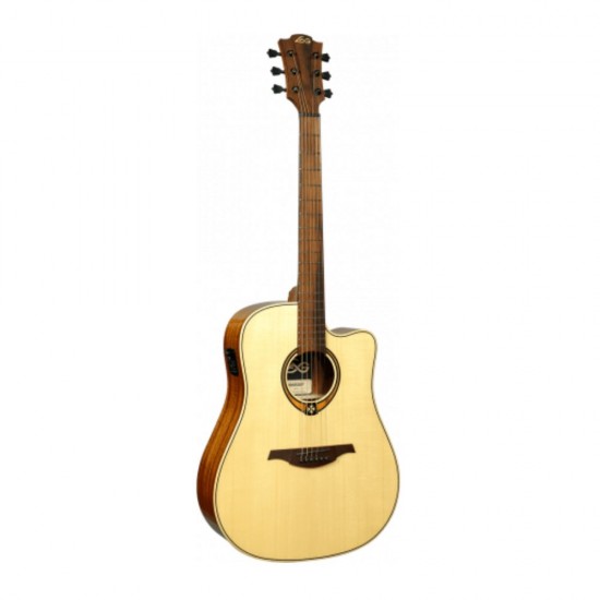 Lag T88DCE Dreadnought Cutaway Acoustic Guitar - Electric Natural