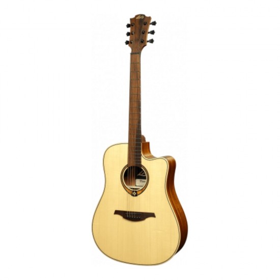 Lag T88DCE Dreadnought Cutaway Acoustic Guitar - Electric Natural