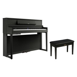 Roland LX-9 Digital Upright Piano with Bench - Charcoal Black