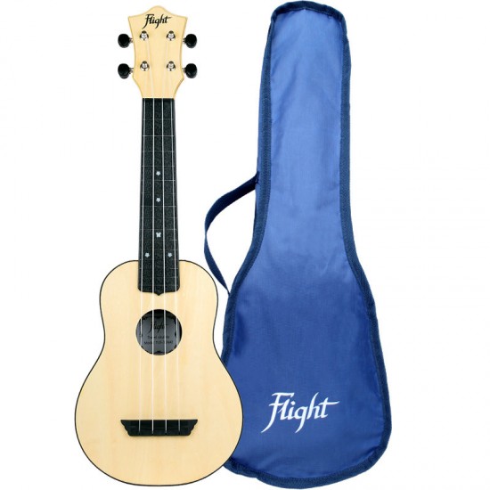 Flight TUS35NA Travel Soprano with Bag - Natural Flight TUS35NA Travel Soprano with Bag - Natural
