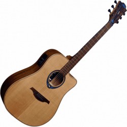 LAG Guitars THV10DCE-LB Dreadnought Cutaway Smart Acoustic Guitar with HyVibe System
