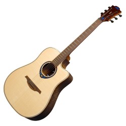 Lag THV20DCE Dreadnought Cutaway Acoustic Guitar - Natural