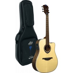 Lag THV20DCE Dreadnought Cutaway Acoustic Guitar - Natural