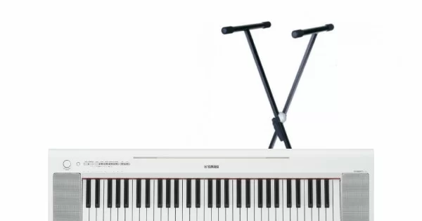 NP-15WH PIAGGERO 61-KEY PORTABLE PIANO-STYLE KEYBOARD WHITE