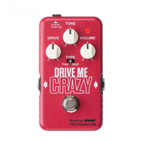 EBS Drive Me Crazy Distortion/Overdrive Pedal   